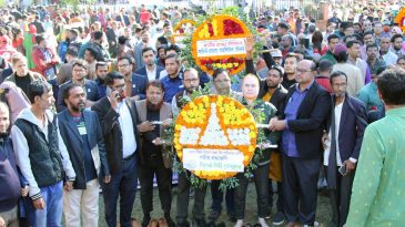 মহান বিজয় দিবস উপলক্ষে সিলেট সিটি প্রেসক্লাবের শ্রদ্ধাঞ্জলি নিবেদন