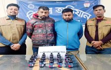 হবিগঞ্জে ফেনসিডিলসহ দুই মাদক কারবারি আটক