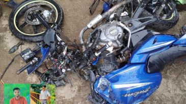 জৈন্তাপুরে ট্রাকের চাপায় ২ জন মোটরসাইকেল আরোহীর মৃত্যু।