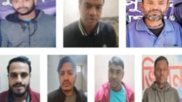 সুনামগঞ্জে”অপারেশন ডেভিল হান্ট”অভিযানে নিষিদ্ধ ছাত্রলীগ নেতা সহ ৭ জন গ্রেফতার।