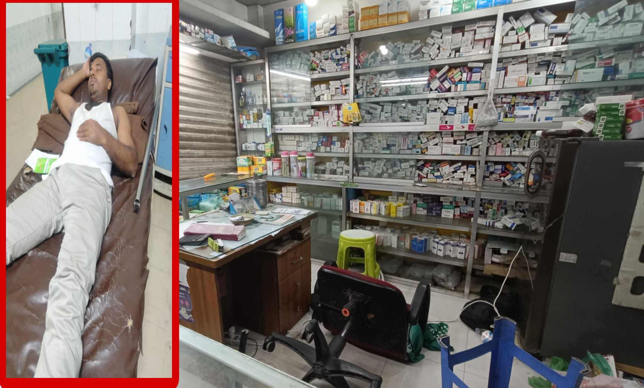 জৈন্তাপুরে দুর্বৃত্তের হামলায় শিক্ষক আহত ফার্মেসী ভাংচুর?