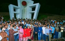 জাতীয় সংগীত অবমাননার প্রতিবাদে সিলেটে জাসাস’র কর্মসূচি পালন.কালে বক্তারা