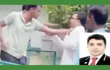 সিলেটের কানাইঘাট সদর ইউনিয়ন পরিষদের চেয়ারম্যানকে গণপিটুনি দিয়ে পুলিশের কাছে হস্তান্তর