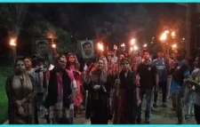 শাবিতে ধর্ষণ বিরোধী মশাল মিছিল