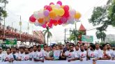 ছাত্র-জনতার জুলাই-আগস্ট গণঅভ্যুত্থান দিবস পালন উপলক্ষ্যে সিলেটে প্রতীকী ম্যারাথন
