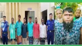 দেশীয় অস্ত্রসহ আটক ৬,  গণধুলাইয়ের শিকার হুমায়ুন, নৌপথে চাঁদাবাজি