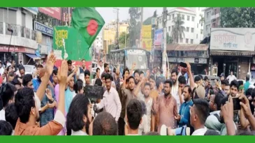 সিলেটের বিভিন্ন স্থানে ব্লকেড কর্মসূচি পালন করেছে বৈষম্যবিরোধী ছাত্র আন্দোলন