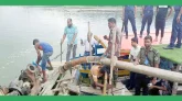 গোয়াইনঘাট উপজেলার জাফলংয়ে অবৈধভাবে বালু উত্তোলন বন্ধে টাস্কফোর্সের অভিযান পরিচালনা করা হয়েছে।