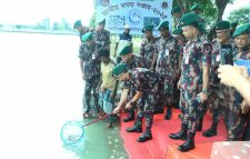 জাতীয় মৎস্য সপ্তাহে বিয়ানীবাজার ব্যাটালিয়নে পোনা অবমুক্তকরণ কর্মসূচি