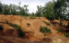 সুনামগঞ্জে হাদা টিলায় বালু-পাথর লুটপাট, হুমকিতে বনভূমি