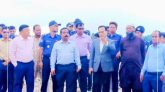 পাথর কাণ্ডে দুদকের প্রতিবেদনে  অভিযুক্ত বিভাগীয় কমিশনারকে সাথে নিয়ে  সাদা পাথর পরিদর্শন করলেন মন্ত্রণালয়ের সচিব বললেন লুট নয়  হয়েছে হরি লুট::