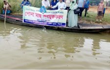 সিলেটে ছোট লুলা বিলে ৪৪৪ কেজি  মাছের পোনা  অবমুক্ত  করেছে  দক্ষিণ সুরমা উপজেলা প্রশাসন ও মৎস্য বিভাগ