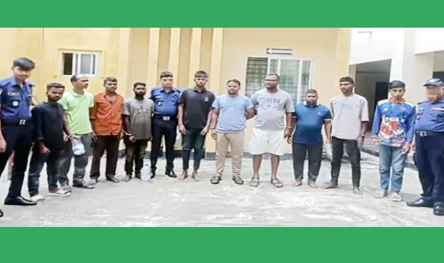 চা-বাগানে হত্যার ঘটনায় ৯ জনকে গ্রেফতার