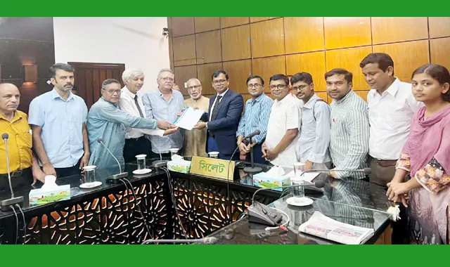 সিলেটে প্রাণ-প্রকৃতি রক্ষায় বাম সংগঠনগুলোর স্মারকলিপি প্রদান