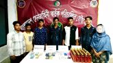 সিলেটের গোলাপগঞ্জে যৌথ বাহিনীর অভিযানে মাদক সহ আটক ৬