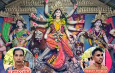 সিংড়ায় রাতাল বাজারে অষ্টমী দূর্গাপূজা শান্তিপূর্ণভাবে চলমান