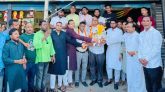 সিলেট জেলা তাঁতীদলের যুগ্ম আহ্বায়ক হানিফ ও কামরুলকে ফুলেল শুভেচ্ছা