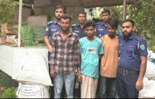 সিলেটের গোলাপগঞ্জে ১ কোটি ৩৪ লাখ টাকার ভারতীয় পণ্য জব্দ, আটক ৩