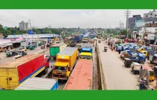 ঢাকা-সিলেট মহাসড়কে ১৭ কিমি যানজট, ভোগান্তিতে হাজারো যাত্রী