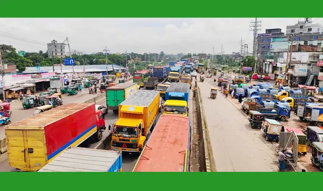 ঢাকা-সিলেট মহাসড়কে ১৭ কিমি যানজট, ভোগান্তিতে হাজারো যাত্রী