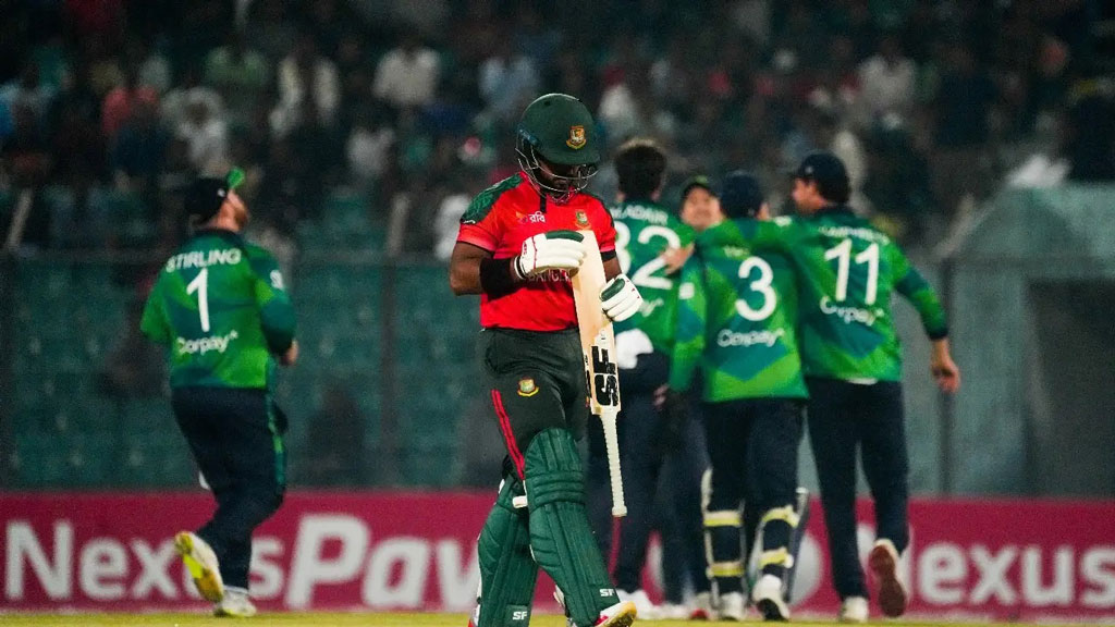 হৃদয়ের ফিফটিতেও রক্ষা পেল না বাংলাদেশ, আয়ারল্যান্ডের কাছে ৩৯ রানে পরাজয়