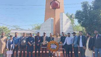 মহান বিজয় দিবস উপলক্ষে সোসাইটি অব জাতীয় গণমাধ্যম কমিশন  গোলাপগঞ্জ উপজেলা শাখা’র শ্রদ্ধাঞ্জলি