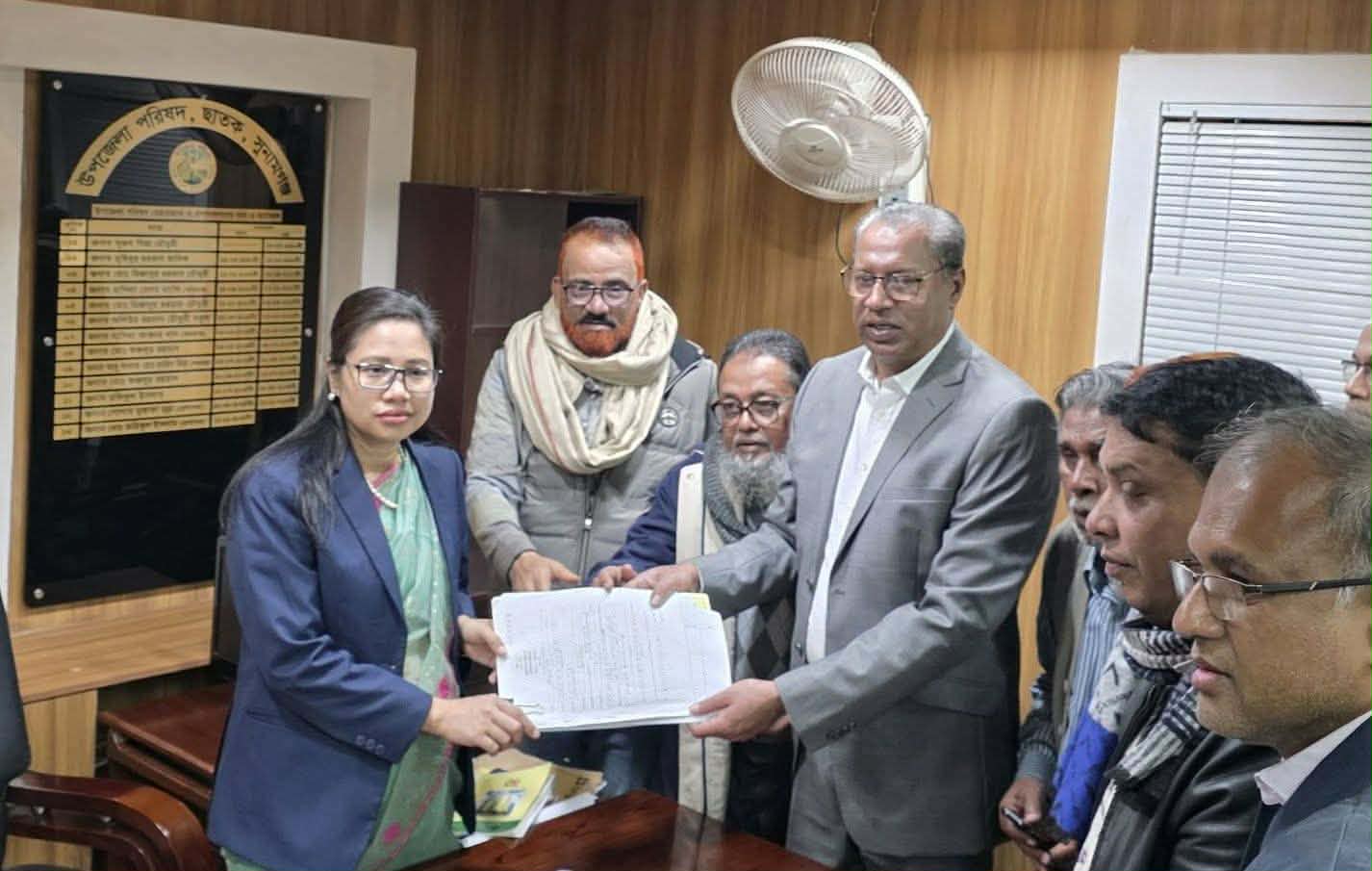 সুনামগঞ্জ-৫ (ছাতক-দোয়ারাবাজার) আসনে স্বতন্ত্র প্রার্থী হিসেবে মনোনয়ন জমা দিলাম