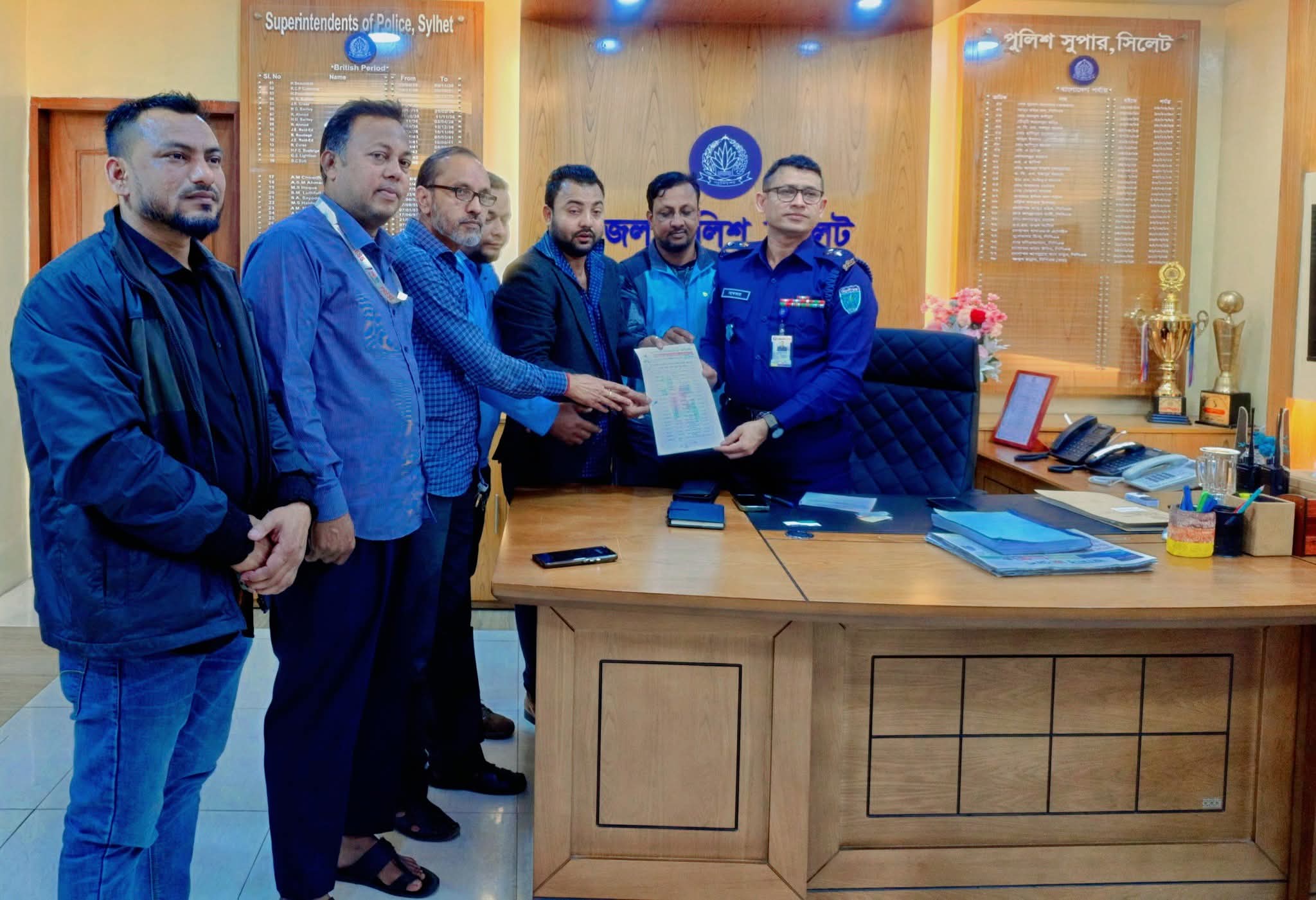 সিলেটের নবাগত এসপি’র সাথে জাতীয় গণমাধ্যম কমিশনের সৌজন্য সাক্ষাৎ