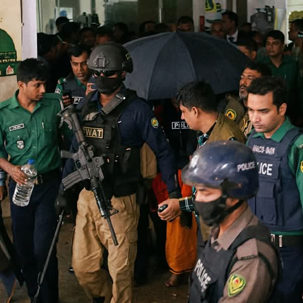 চিন্ময় কৃষ্ণ দাসের নিরাপত্তা মহড়া: মানবাধিকার ও সাংবিধানিক মর্যাদার চরম লঙ্ঘন?