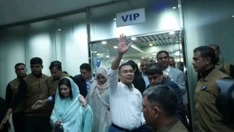 সিলেটে পৌঁছেছেন তারেক রহমান: আজ আলিয়া মাদ্রাসা মাঠে জনসভা