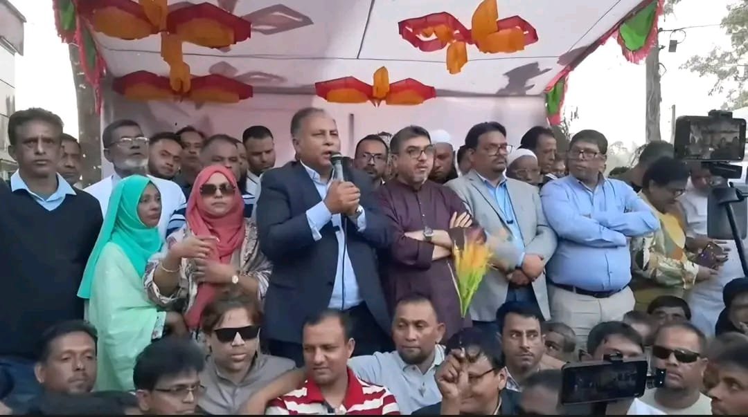 সিলেট-৬: গোলাপগঞ্জে এমরান আহমদের সমর্থনে বিশাল জনসভা ও মিছিল