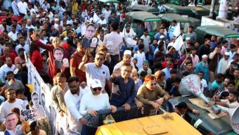 সিলেটে ধানের শীষের প্রার্থীর সমর্থনে ‘স্মরণকালের বৃহৎ’ গণমিছিল: জনতার ঢল