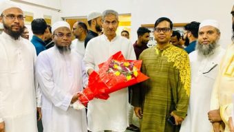 দেশের মানচিত্র রক্ষায় ১ হাজার কোটি টাকার দাবি: পানিসম্পদ মন্ত্রীর সঙ্গে এমপি মুফতি আবুল হাসানের সাক্ষাৎ