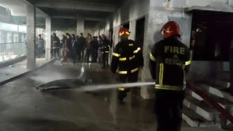 পতাকা উত্তোলনের পর আ,লীগের কার্যালয়ে ভাঙচুর–আগুন