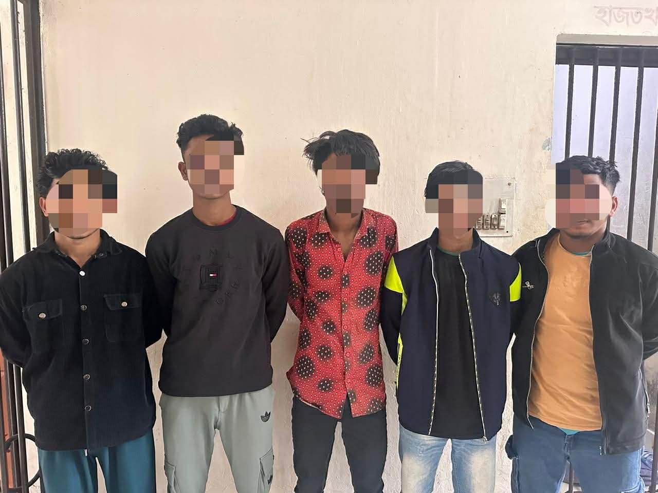 সিলেটে কোতোয়ালী থানা পুলিশের অভিযানে কিশোর গ্যাংয়ের ৫ সদস্য গ্রেপ্তার