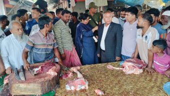 কামারখন্দে বেশি দামে গরুর মাংস বিক্রি: দুই ব্যবসায়ীকে জরিমানা