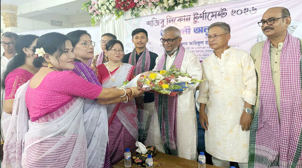 শিবগঞ্জে মণিপুরীদের ঐতিহ্যবাহী ‘শজিবু লিকন টুর্নামেন্ট’ শুরু: উদ্বোধন করলেন মন্ত্রী আরিফুল হক চৌধুরী