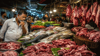 সিলেটের খুচরা বাজারে নিত্যপণ্যের দামে দেখা দিয়েছে বৈচিত্র্যময় চিত্র। সপ্তাহের ব্যবধানে সবজির দামে কিছুটা পতন ঘটলেও বাজারে আগুন লাগিয়ে রেখেছে মাছ ও মাংস।