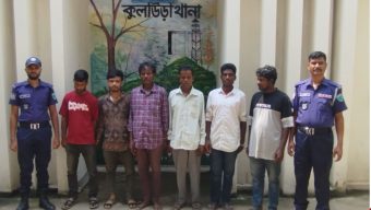 কুলাউড়ায় পুলিশের বড় অভিযান: হত্যা মামলার পরোয়ানাভুক্ত আসামিসহ গ্রেপ্তার ৬
