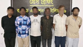 সিলেটে সুইপার কলোনি ঘিরে অপরাধীদের আস্তানা র‌্যাবের হানা ৬ জুয়ারী আটক