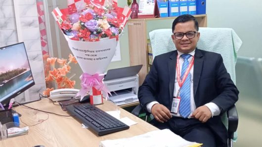 সিলেট গ্যাস্ট্রোলিভার হাসপাতালের সেবার অগ্রযাত্রায় এসিস্ট্যান্ট ম্যানেজার রামপ্রসাদ সরকার লিমন
