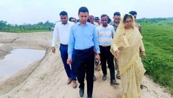 জিয়া খাল খনন কাজ পরিদর্শন