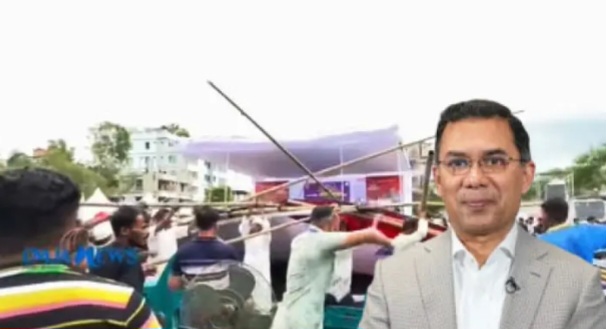 শ্রীমঙ্গলে প্রধানমন্ত্রী পৌঁছানোর আগেই সভাস্থলে দুর্ঘটনা