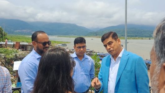 কোম্পানীগঞ্জে ভোলাগঞ্জ সাদা পাথর এলাকায় বাপাউবো’র চলমান প্রকল্প পরিদর্শন করেছেন পানি সম্পদ মন্ত্রণালয়ের প্রতিমন্ত্রী