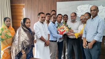 সুনামগঞ্জের নবাগত জেলা প্রশাসকের সাথে সৌজন্য সাক্ষাত করেছেন বাংলাদেশ হিন্দু বৌদ্ধ খ্রিস্টান কল্যাণ ফ্রন্ট জেলা শাখার নেতৃবৃন্দরা