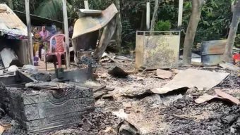 দূর্বৃত্তদের আগুনে প্রবাসীর বসতঘর পুড়ে ছাই, সর্বস্বান্ত পরিবার