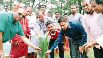 গোয়াইনঘাট প্রবাসী সমাজকল্যাণ পরিষদের বৃক্ষরোপণ কর্মসূচির উদ্বোধন