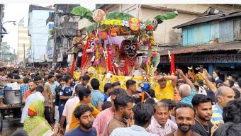 সুনামগঞ্জে জগন্নাথদেবের রথযাত্রা উপলক্ষে শোভাযাত্রা অনুষ্ঠিত
