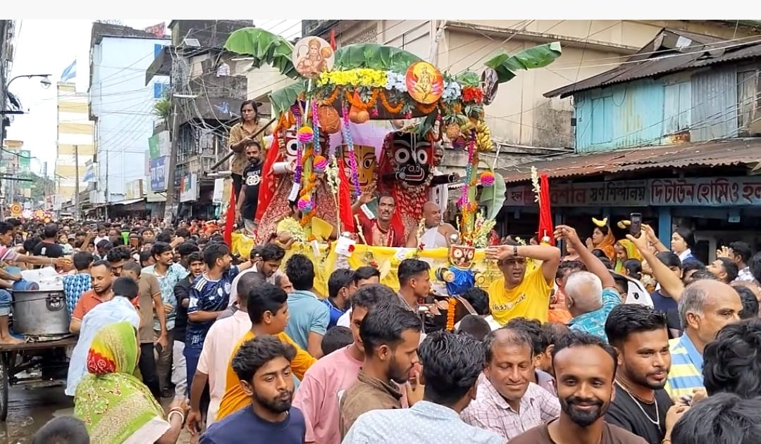 সুনামগঞ্জে জগন্নাথদেবের রথযাত্রা উপলক্ষে শোভাযাত্রা অনুষ্ঠিত