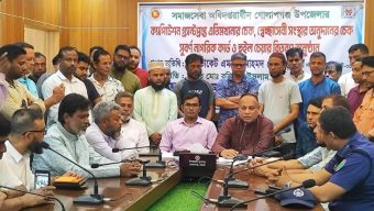সিলেটের গোলাপগঞ্জ উপজেলায় সমাজসেবা অধিদপ্তরের উদ্যোগে চেক, কার্ড ও হুইল চেয়ার বিতরণ